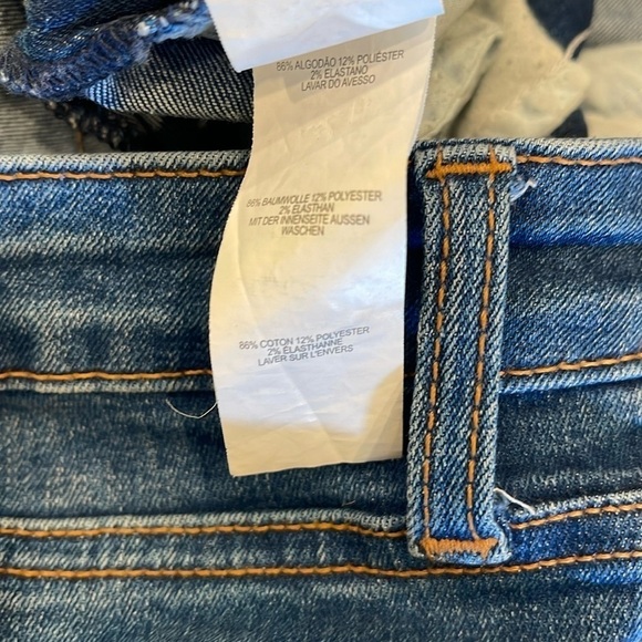 Denim Co Sz 10 button up  raw hem capris - Picture 7 of 8